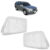 Par Lente Farol S10 Blazer 1995 1996 1997 1998 1999 2000 Lente Estriada Acrilico