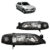Par Farol Dianteiro Vectra 2000 2001 2002 2003 2004 2005 Máscara Negra Lente Lisa Acrilico