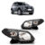 Par Farol Sandero 2007 2008 2009 2010 2011 Foco Simples Máscara Cinza Lente Lisa Acrilico