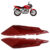 Kit Rabeta Traseira Cbx 250 Twister 2008 Vermelho 3 Peças