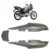 Kit Rabeta Traseira Cg 150 Titan Flex 2009 2010 2011 2012 2013 Prata Liso 3 Peças