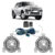 Kit Farol Milha Auxiliar Ranger 2005 2006 2007 2008 2009 2010 2011 Completo Botão Universal
