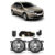 Kit Par Farol Milha Auxiliar Logan 2014 2015 2016 Completo Lente Lisa Vidro