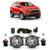 Kit Par Farol Milha Auxiliar Ecosport 2013 2014 2015 2016 2017 + Par Lâmpada Halógena Completo