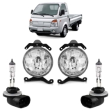 Kit Par Farol De Milha Auxiliar + Par Lâmpada H27 Hr 2006 2007 2008 2009 2010 2011 2012