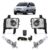 Kit Farol Milha Auxiliar Completo + Lâmpada H3 Meriva 2003 2004 2005 A 2012 Lente Estriado Vidro