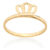 Anel Infantil Skinny Ring Com Coroa. Rommanel 511816