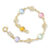 Pulseira Fio De Flores Coloridas Intercalada 550675