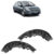 Par Suporte Guia Parachoque Dianteiro Civic 2007 2008 2009 2010 2011 Preto