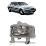 Par Farol de Milha Auxiliar Vectra 1997 1998 1999 Carcaça Cinza Lente Estriada Vidro