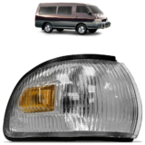 Pisca Seta Dianteira H100 1997 1998 1999 2000 2001 2002 2003 Cristal Lente Estriada Acrilico