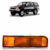 Pisca Seta Parachoque Dianteiro Hilux SW4 1992 1993 1994 1995 Âmbar Lente Estriada Acrilico