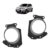 Suporte Moldura Milha Uno 2011 2012 2013 2014 2015 2016 2017 2018 2019 2020 2021 Preto Liso Com Furo