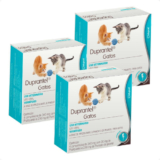 Kit 3 Duprantel Duprat Vermífugo para Gatos – 4 Comprimidos