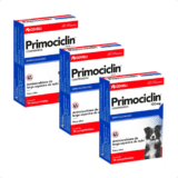 Kit 3 Primociclin 100mg Antimicrobiano Coveli para Cães – 10 Comprimidos