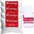 Kit 4 Travesseiros Fibra Siliconada Lavável Antialérgico 50x70cm + 4 Capas Impermeável BF Colchões