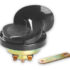 Botão de Vidro Elétrico Duplo Gol G4/G5/Fox/Crossfox/Polo – 2 Estagios (Fundo Preto)