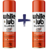 White Lub 300ML Desengripante Lubrificante Desengraxante Super 2 UNIDADES Orbi Quimica