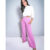 Calça Feminina Pantalona Canelada Elegante com Bolsos