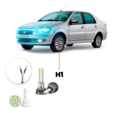 Ultra Led Nano 22000lm Fiat Siena G4 2009-2013 Farol Milha