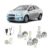 Lâmpadas Ultra Led Chevrolet Sonic 20000lm Alto Baixo e Milha + Pingo Led