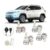 Lâmpadas Ultra Led Jeep Compass DRL 20000lm Alto Baixo e Milha + Pingo Led