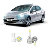 Lampada Led Farol Baixo Peugeot 408 2011 A 2015 20000lm