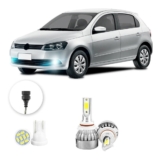 Lampada Farol Milha Led Volkswagen Gol G6 13 A 2016 20000lm