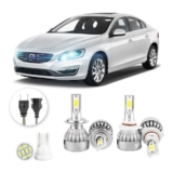 Kit Lampadas Led Volvo S60 2010 A 2013 H7 Hb3 20000lm