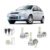 Lâmpadas Ultra Led Ford Fiesta 20000lm Alto Baixo e Milha + Pingo Led