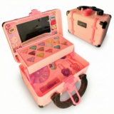 Kit Conjunto Maleta De Maquiagem Infantil Lavável Presente Criança Linda