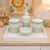 Kit Bebe Porcelana Higiene  Maternidade Xadrez Verde Delicado