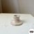 Kit Castiçal Redondo Marmorizado + Vela Palito – Castiçal Concreto + Vela | Decoração Aesthetic