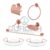 Kit Acessorios para Banheiro 5 Peças Rose + 2 Porta Shampoo Canto