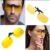 Óculos Clip On Retangular Amarelo Visão Noturna