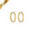 Brinco Chato Argola 14 Mm Em Ouro 18k 750