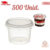 Kit 500 Pote Redondo Com Tampa Para Sobremesa e Alimentos Plástico 250ml