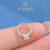 Piercing Argola Clik Aço Cirúrgico Flor de 4 Zircônias Cravejadas