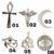 Pingentes AVULSOS [G] pingente Ankh, Caduceu, Lua Grande, Olho de Hórus,Witch Tree, esotérico, amuleto