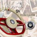 Volante Esportivo Gti Vermelho Vw Parati Saveiro Santana Golf Antigo Polo Classic Bora G2 G3 G4