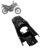 Rabeta Traseira Paralama Pro Tork Moto Xre 190 2016 2017 2018 Preto