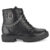 Bota Coturno Feminino Domidona Tratorado Confortável Cano Curto Corrente Rock