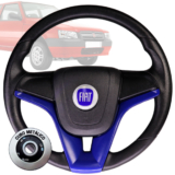 Volante Esportivo cruze azul fiat azul para Uno Fire Palio Siena Punto Strada Stilo Mille Fiorino