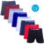 Kit 8 Cuecas Boxer Plus Size Algodão Dorbe Não Enrola Original Masculina Cueca Box Plu Size Cotton