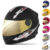 Capacete Fechado Pro Tork Liberty Four Kids Infantil Viseira Dourada Tamanho 54