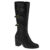Bota GiGiL Feminina Montaria Cano Longo Ajustável Com Zíper Moda