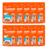 Kit 10un Ração Úmida Sachê Golden Gourmet Cães Filhotes Frango 85g