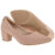Sapato Social Scarpin Bico Fino Festa Shekinah Salto Baixo Bloco Quadrado Luxo Confortável Moda