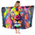 Canga De Praia Viscose Arara Leao Tigre Animal Pintada