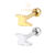Piercing Helix Flat Conch Tragus Lóbulo Microbell Reto Aço Cirúrgico Raio